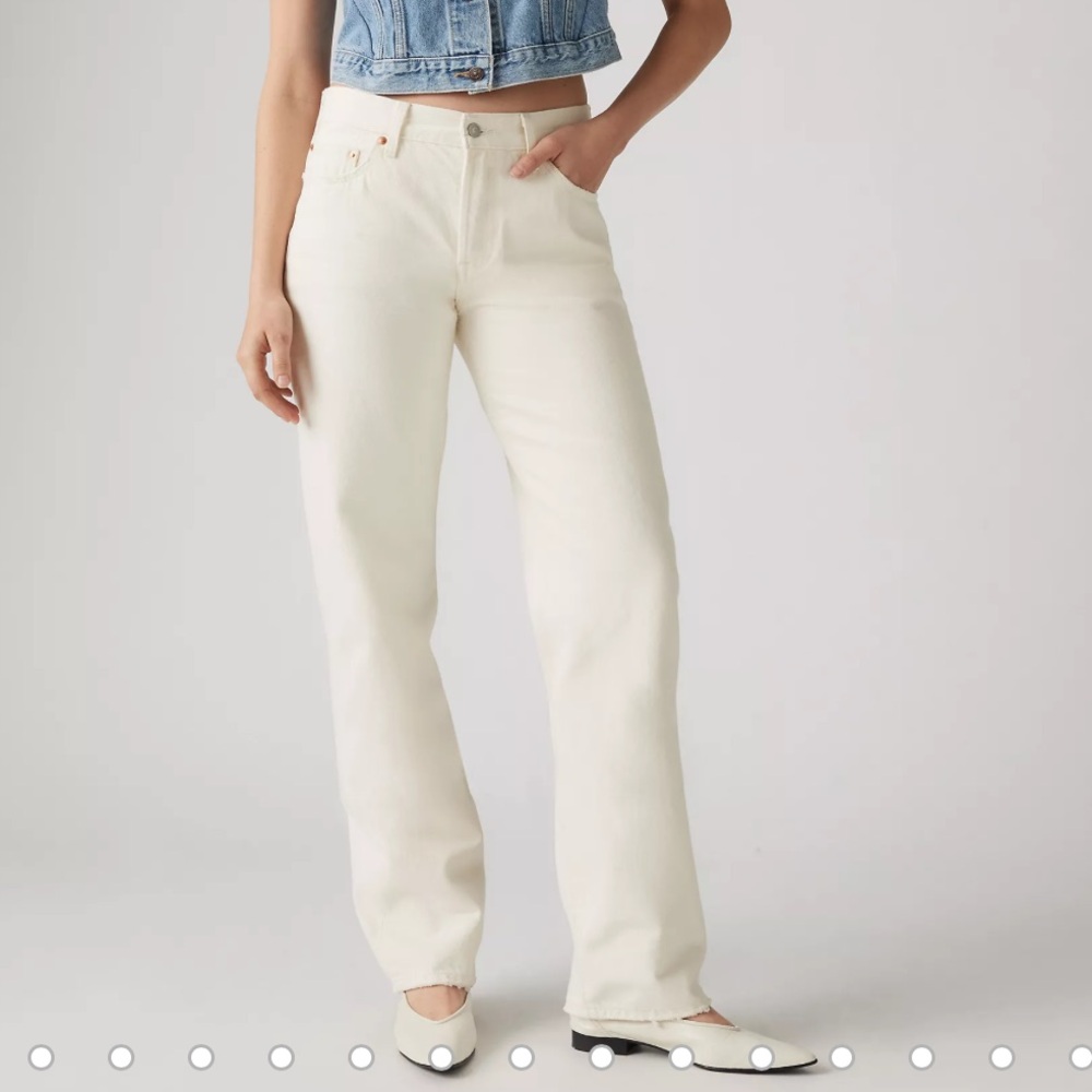 Women's 501 90’s Ecru Cotton Jeans